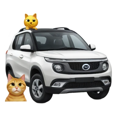 Tata punch car with cat face sticker