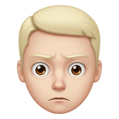 Annoyed lifted eyebrow  sticker