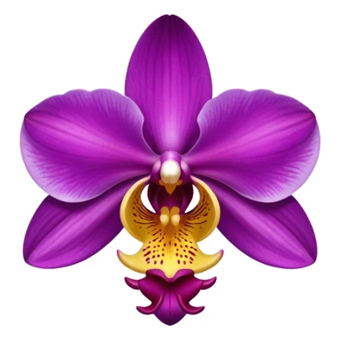 Purple orchid sticker
