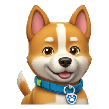paw patrol pup shiba sticker