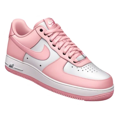 Light pink nike airforce sticker