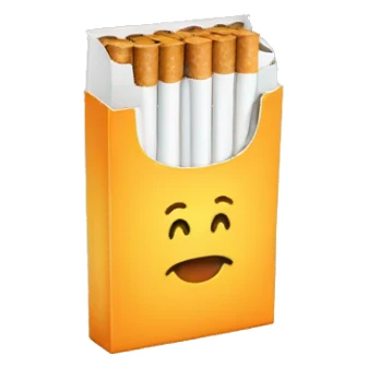 a pack of cigarettes sticker