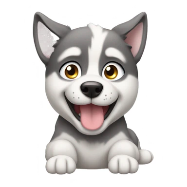 Husky puppy sticker