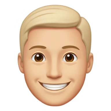 man smile, side view 30 degree sticker