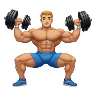 bodybuilder forearm on legs curl sticker