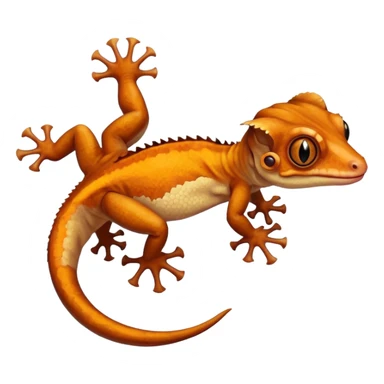Crested Gecko with big eyes  sticker