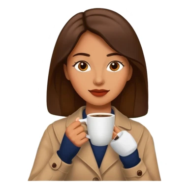 a woman in paris drinking coffee sticker