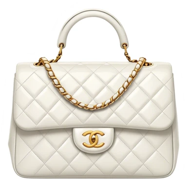 white chanel bag sticker
