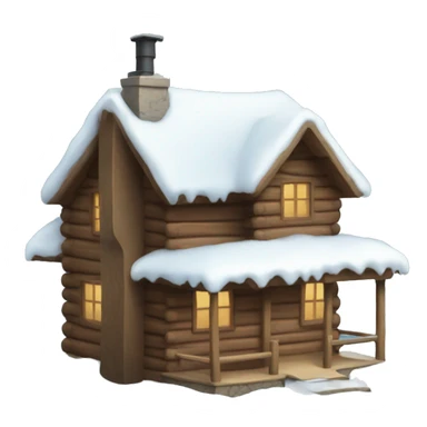 Winter Cabin  sticker