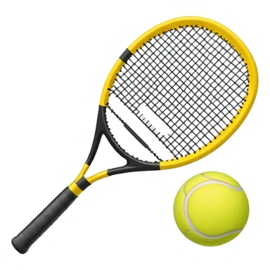 padel a racket with a yellow tennis ball sticker