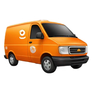 ORANGE delivery CAR sticker