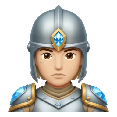 crystal-armored warrior sticker