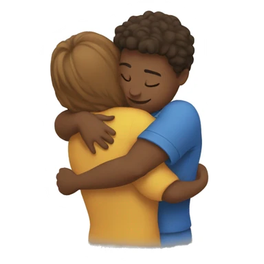 Hugging tightly sticker