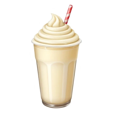 Milkshake vanilla takeaway  sticker