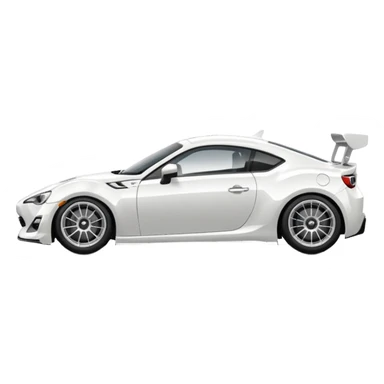 gt86 white sport racing car sticker