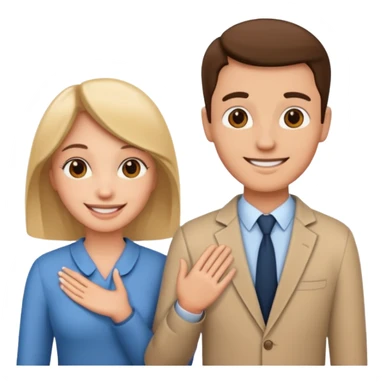 papa y mama caminando sticker