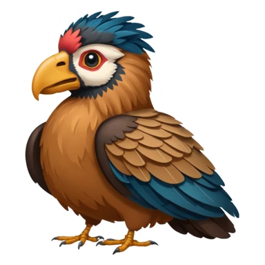 Create a Merchant and Condor fusion emoji sticker