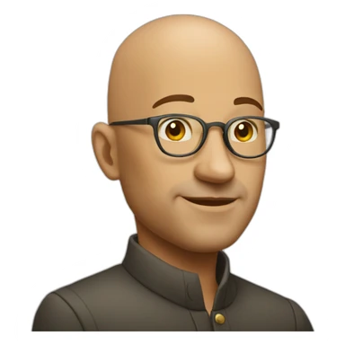 a rich bald guy sticker