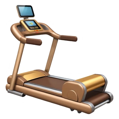 Brown running machine sticker