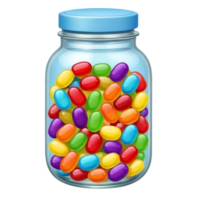 Jellybean jar sticker