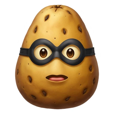 Masked potato sticker