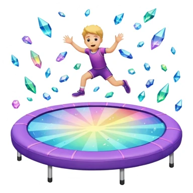 My mind is akin to crystals scattered on a trampoline being jumped on by kids sticker
