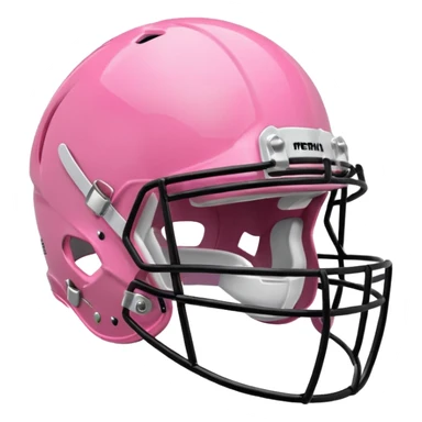 Pink football helmet sticker
