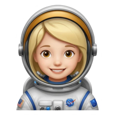 Astronaut girl Kid sticker