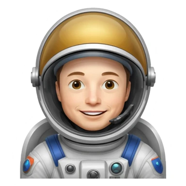 Elon Musk in the space Funny sticker