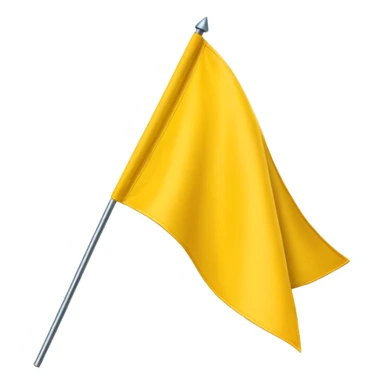 Make a yellow colour triangular flag emoji sticker