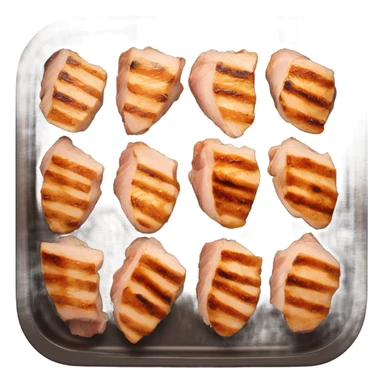 Sliced oven baked chicken breast  sticker