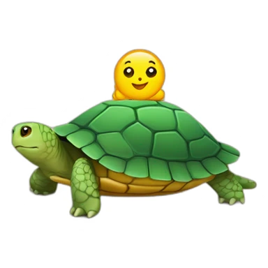 Chat sur une tortue sur une table sticker