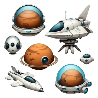 Can you create a telegram sticker pack with a characters from the Mars express movie, please sticker