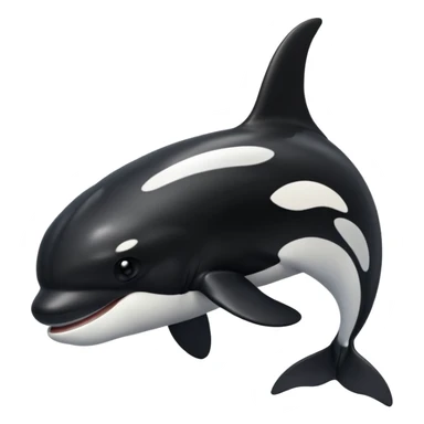Orca without the eyes sticker