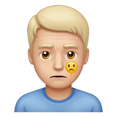 emoji alter mann krank sticker