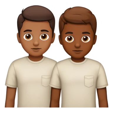 boys in stylish shirts sticker