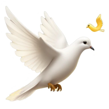 White dove in golden light  sticker