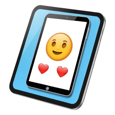 Cria um emoji de um tablet do Android sticker