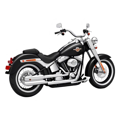 Harley-Davidson Cruiser - Harley-Davidson Softail (Model Year: 2021) (Iconic colour: Black) sticker
