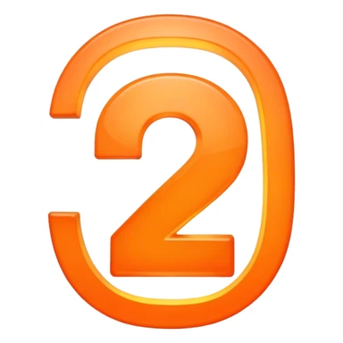 The number 2 with "min" indicator, like on a clock or timer display sticker