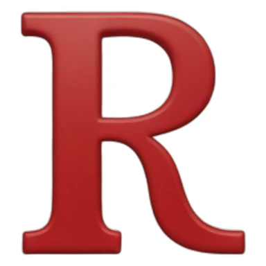 Rutgers block letter R sticker