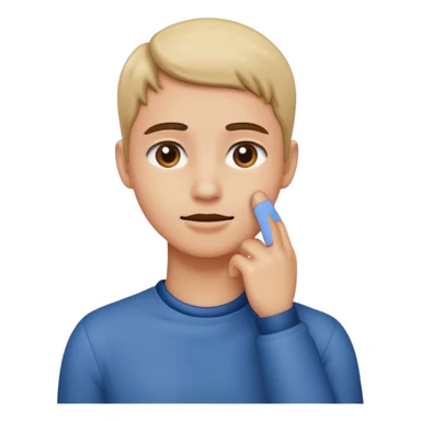 Face grabbing his neck sticker