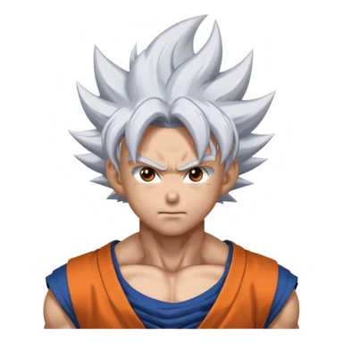 Goku transformado en ultra instinto sticker