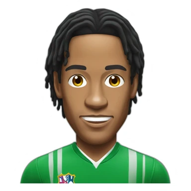 ronaldinho realistic football player sticker