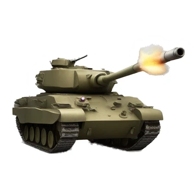 Tank firing  sticker