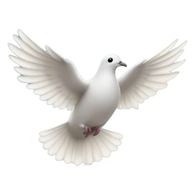 Dove flying in the sky sticker