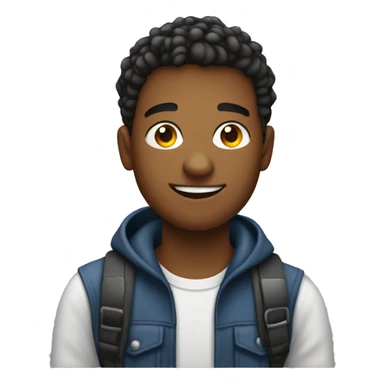 A 20 years old boy with name Auon working as a web devloper  sticker