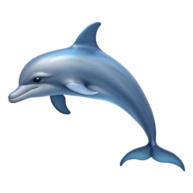 Cinematic Noble Dolphin Portrait Emoji, Poised and graceful, with a sleek, streamlined body of smooth, silvery-blue skin and a gentle, arched dorsal fin, deep, soulful eyes exuding intelligence, Simplified yet sharp and sophisticated features, highly detailed, glowing with a soft, aquatic luminescence, high shine, intelligent and elegant, stylized with an air of oceanic majesty, focused and fluid, soft glowing outline, capturing the essence of a watchful and confident marine guardian that seems ready to leap out of the screen with effortless authority! sticker