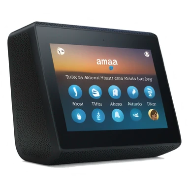 Amazon Alexa echo show device black sticker