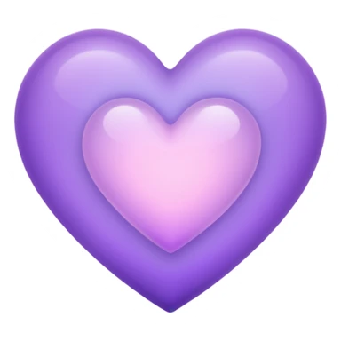 heart with a soft purple glow sticker